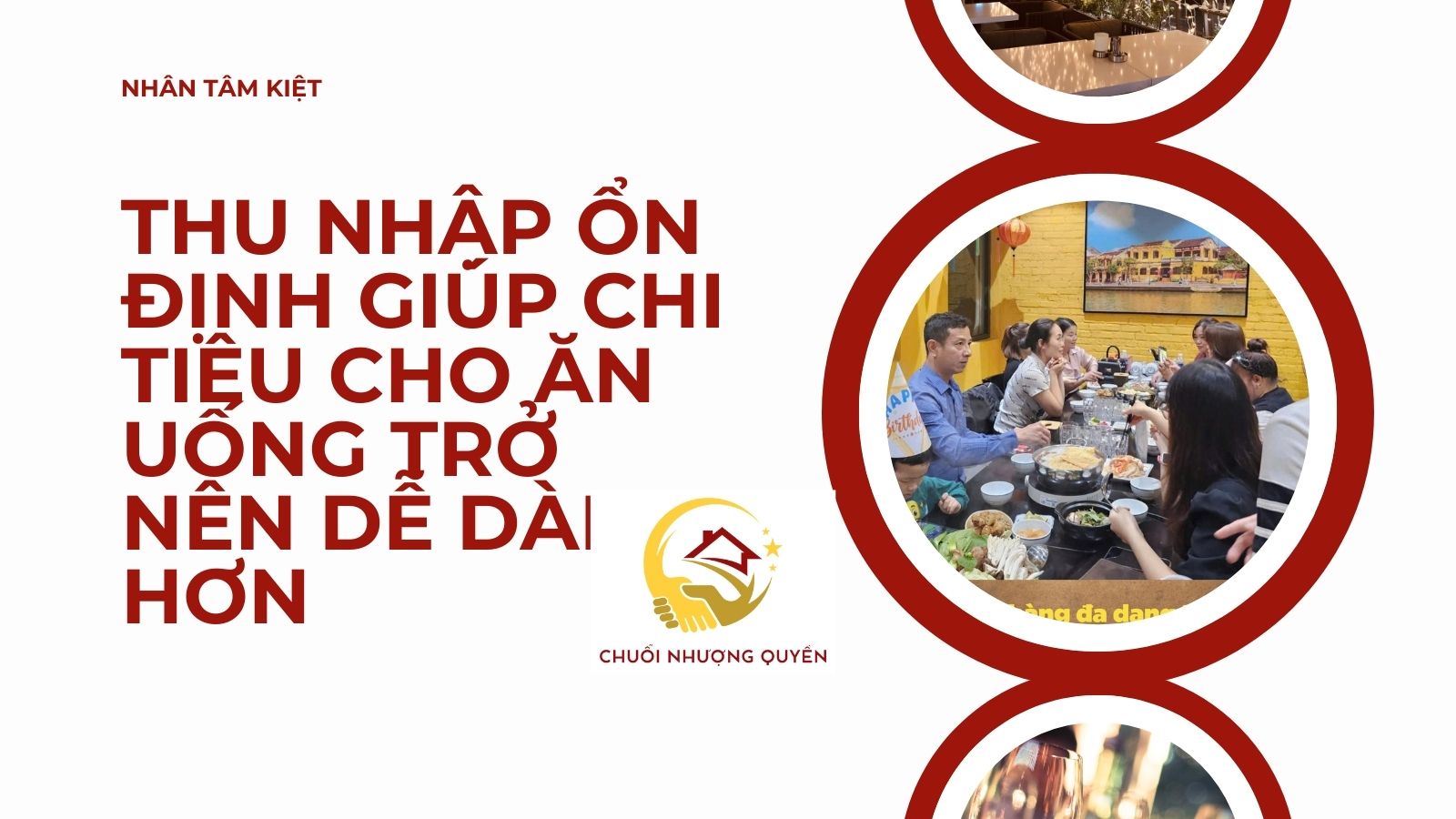 Thu nhập ổn định giúp chi tiêu cho ăn uống trở nên dễ dàng hơn