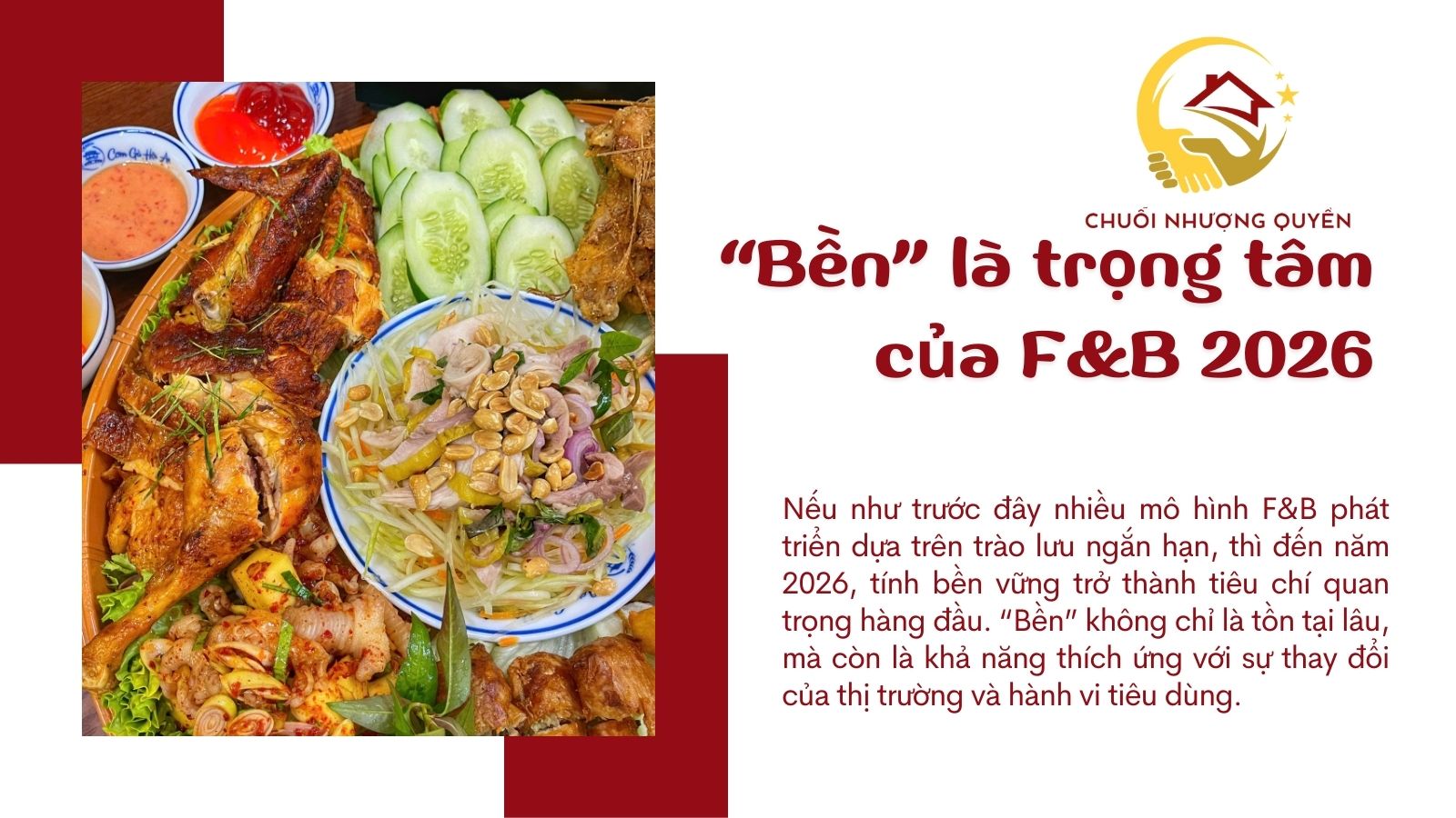 “Bền” là trọng tâm của F&B 2026