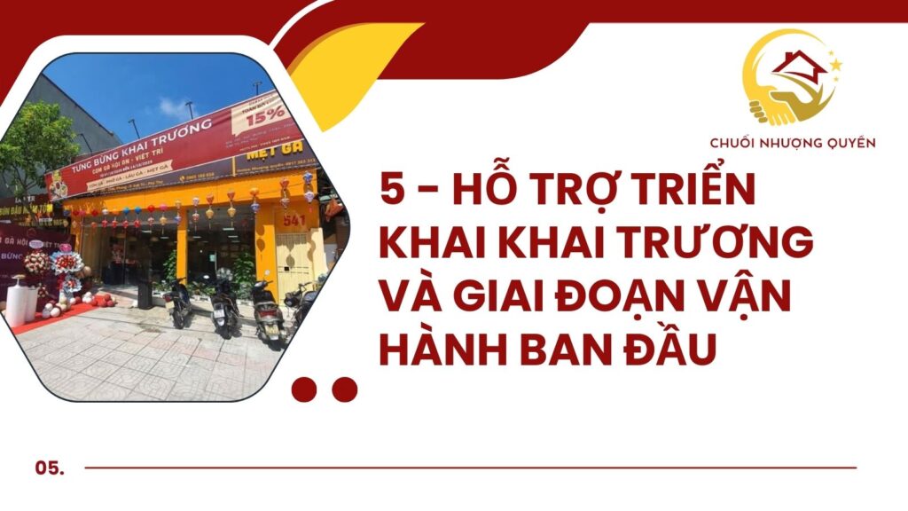 5. Hỗ trợ triển khai khai trương và giai đoạn vận hành ban đầu