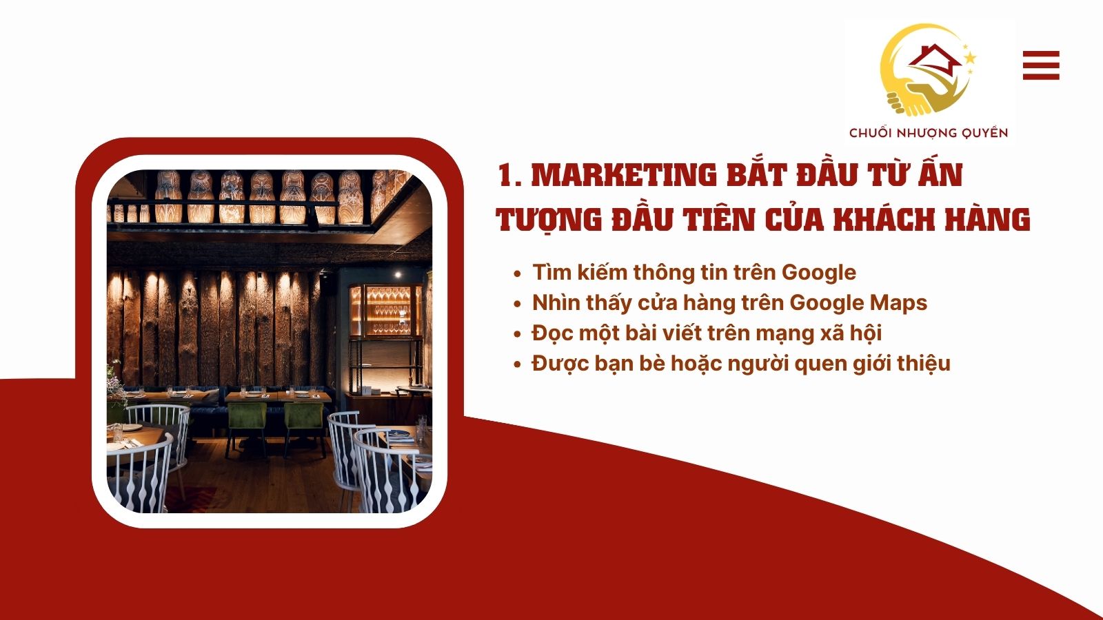 1. Marketing bắt đầu từ ấn tượng đầu tiên của khách hàng