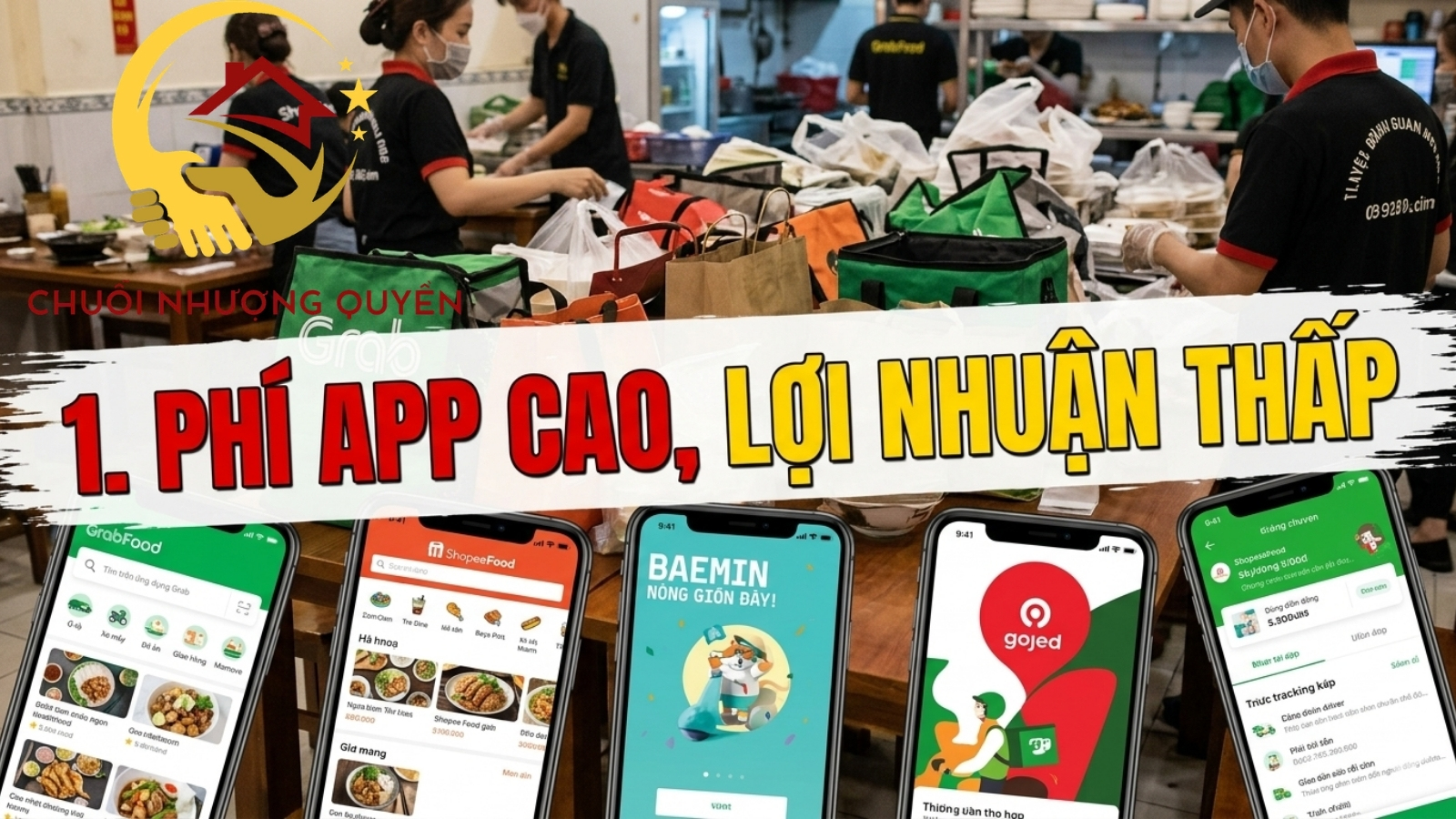 1. Phí app cao, lợi nhuận thấp
