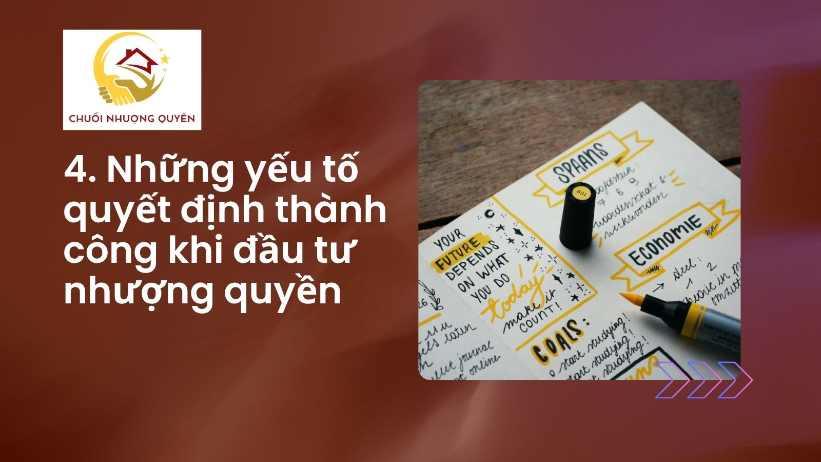 4. Những yếu tố quyết định thành công khi đầu tư nhượng quyền