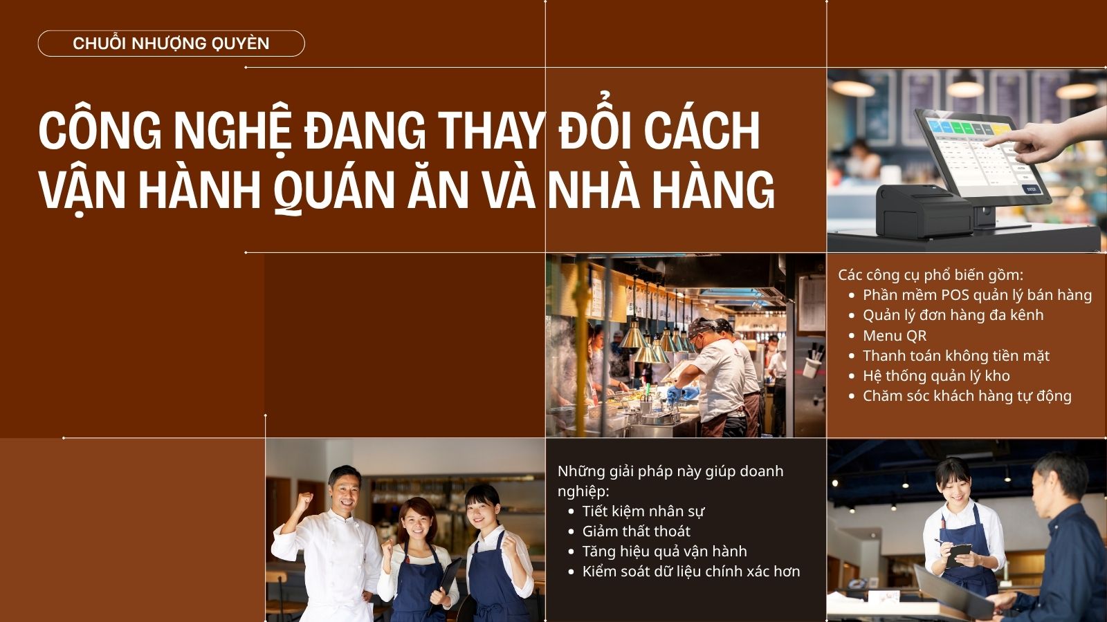 3. Công nghệ đang thay đổi cách vận hành quán ăn và nhà hàng